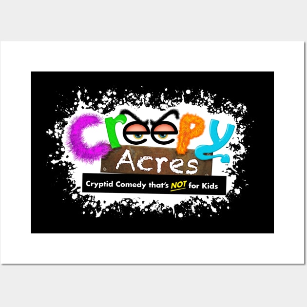 Creepy Acres classic logo Wall Art by CreepyAcres